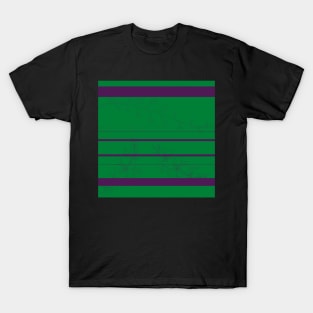 Purple and green stripes variation T-Shirt